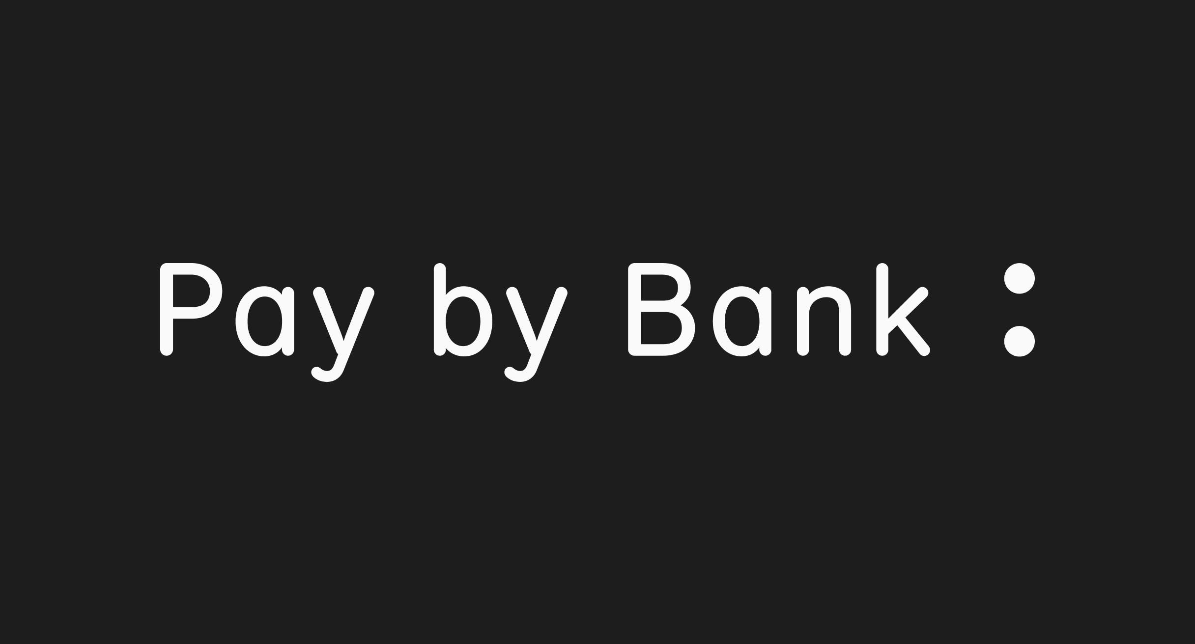 pay by bank logotype