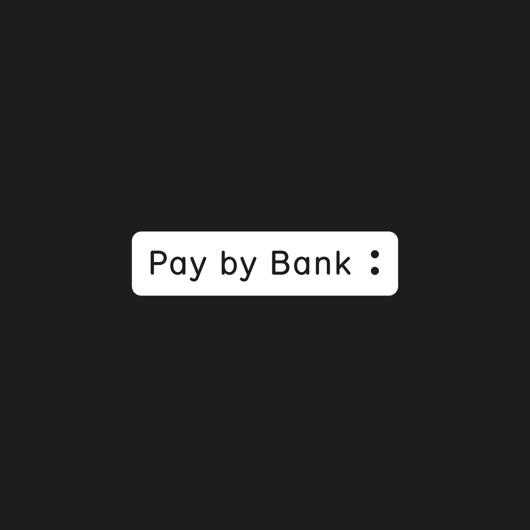 pay by bank tag white
