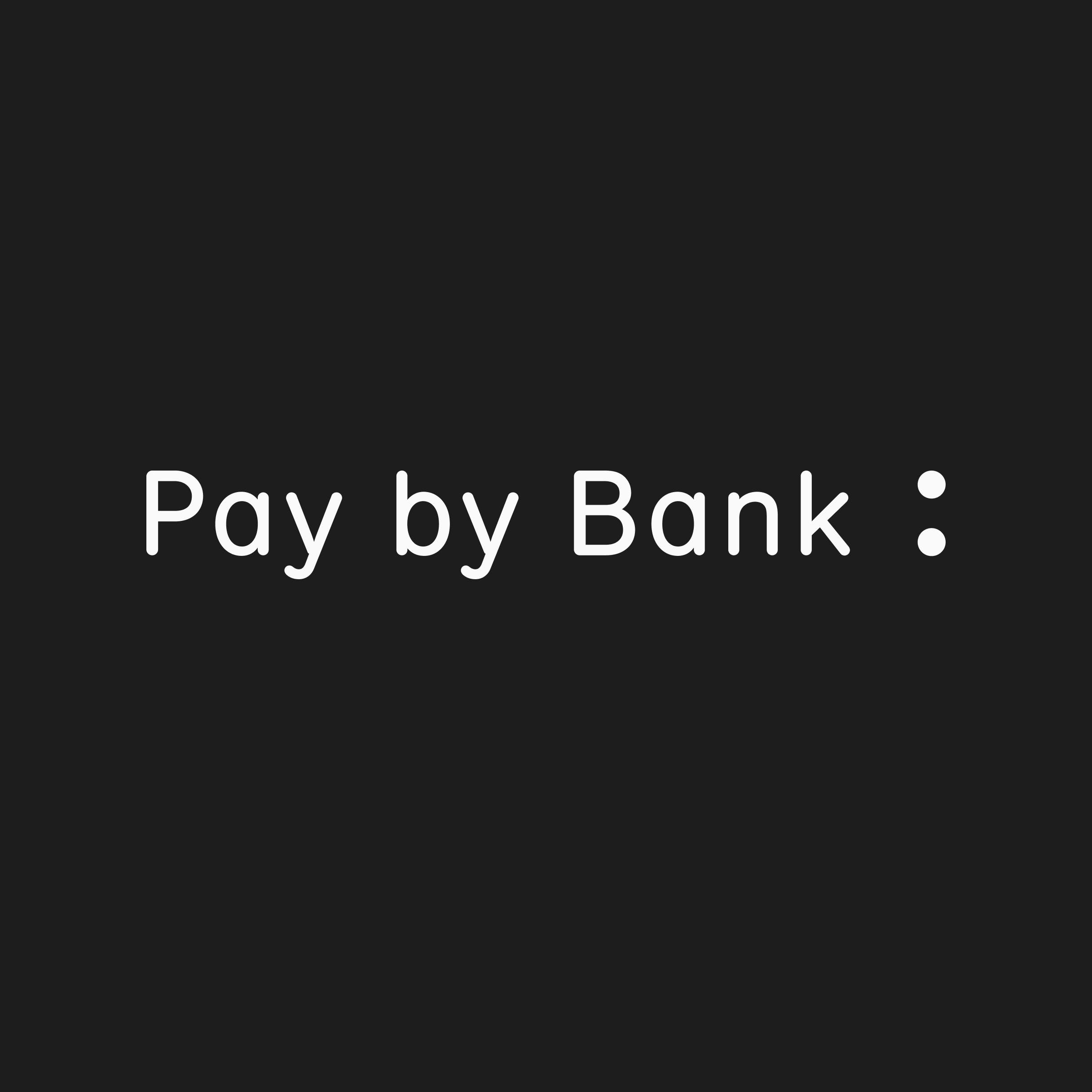 pay by bank logotype